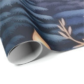 Betoverde Winter Forest Kerstmis Cadeaupapier (Rol Hoek)