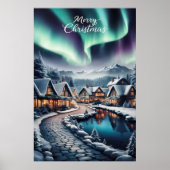 Betoverde Winter Wonderland Kerstmis Poster (Voorkant)