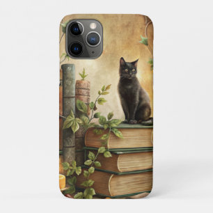 Betoverde Zwarte Kat Bibliotheek iPhone 11 Pro Hoesje