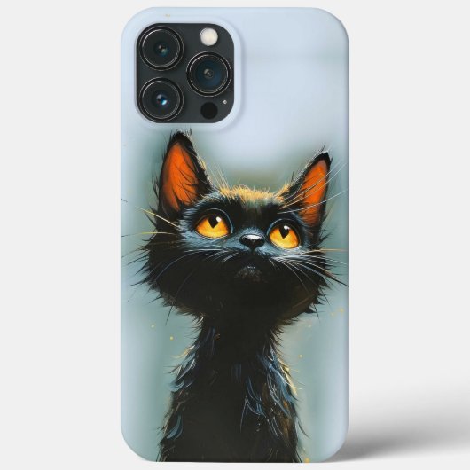 Betoverde zwarte kat Case-Mate iPhone case (Achterkant)