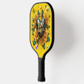 Betoverend boeket van gouden Rozen en hart Pickleball Paddle (Links)