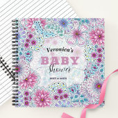 Betoverend Bohemian Meadow Flowers Baby shower Notitieboek