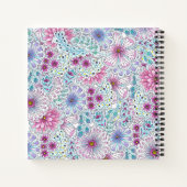 Betoverend Bohemian Meadow Flowers Baby shower Notitieboek (Achterkant)