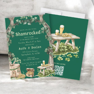 Betoverend groen klaverbos St. Patrick's Day Kaart
