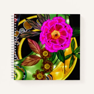 Betoverend Magenta & Goud Notitieboek