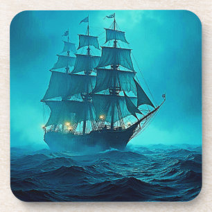 Betoverend mooi oceaanreisontwerp bier onderzetter