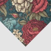 Betoverend Red Flower Decoupage papier (Detail)