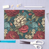 Betoverend Red Flower Decoupage papier (Craft)