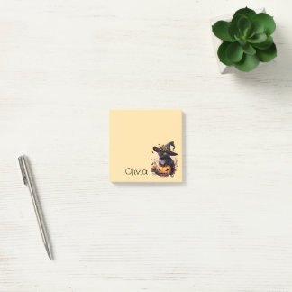Betoverend Schattigee Zwarte Kat Pompoen Sinaasapp Post-it® Notes