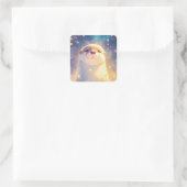 betoverend vierkante sticker (Tas)