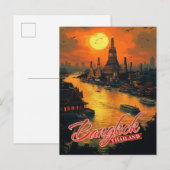 Betoverende Bangkok, Thailand Briefkaart (Voorkant / Achterkant)