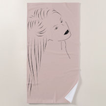 Betoverende Black Line Art Vrouw Visual