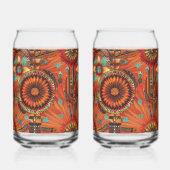 Betoverende blauwe "ingewikkelde echo's" drank kan blikvorm glas (Voorkant)