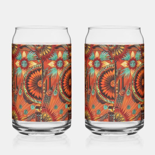 Betoverende blauwe "ingewikkelde echo's" drank kan blikvorm glas (Rechts)