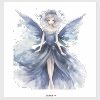 Betoverende Blue Fairy Vinyl Decal Sticker