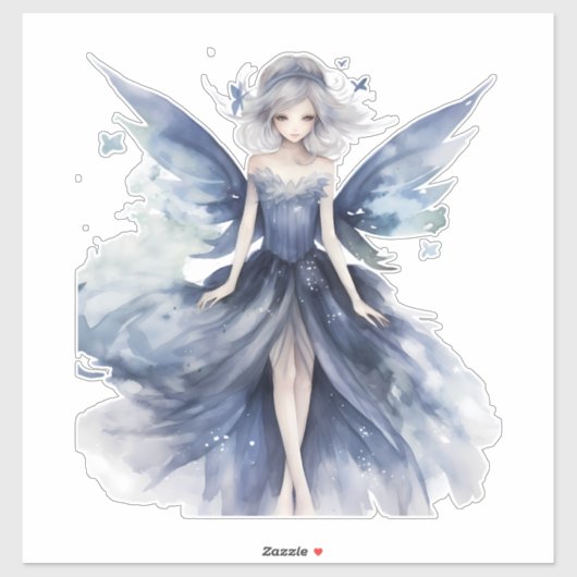Betoverende Blue Fairy Vinyl Decal Sticker (Vel)