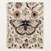 Betoverende Boho Butterfly Thema Hardcover Planner (Voorkant)