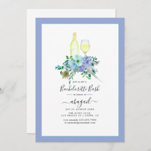 Betoverende Boho Wine Bachelorette Celebration Kaart