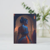 betoverende buikdanseres briefkaart (Staand voorkant)