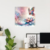 Betoverende Butterfly Wall Art Poster (Thuiskantoor)