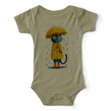 Betoverende Cartoon Katten Regenjas Bodysuit