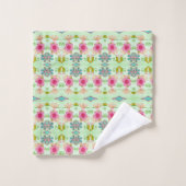 Betoverende eclectische tuin: diverse bloemen scho bad handdoek (Wasdoekje)