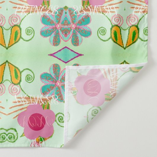 Betoverende eclectische tuin: diverse bloemen scho wandkleed (Detail)