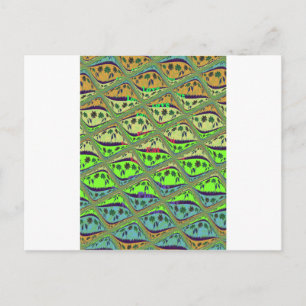 Betoverende eclectische tuin geruite bloemige scho briefkaart