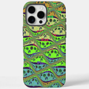 Betoverende eclectische tuin geruite bloemige scho iPhone 16 pro max hoesje