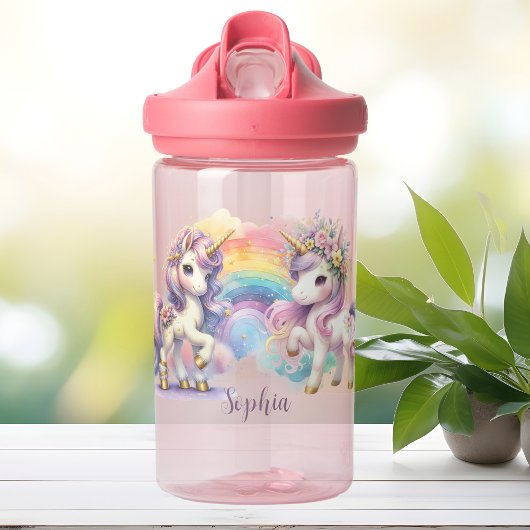 betoverende eenhoorn waterfles