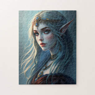 Betoverende Elven Princess Jigsaw puzzel