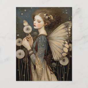 Betoverende Fantasy Fee & Paardenbloem Magische Ku Briefkaart