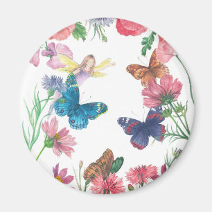 Betoverende Flower Fairy Magnet Magneet