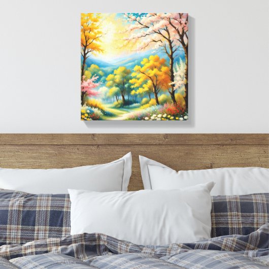 Betoverende Forest Path Art Print (Insitu (Slaapkamer))