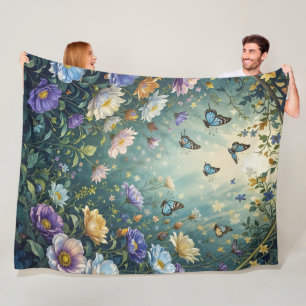 Betoverende Geheime Tuin om over te Dromen Fleece Deken