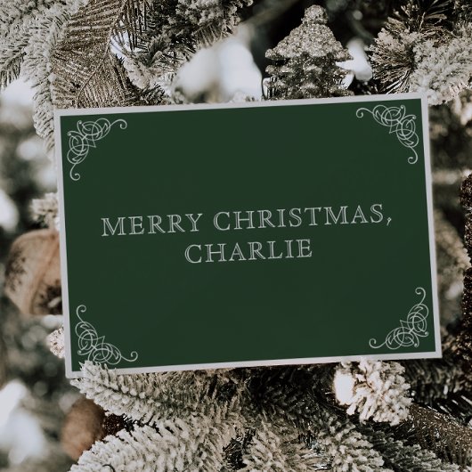 Betoverende groene kerstman kerstdag brief