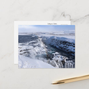 Betoverende Gullfoss-waterval Briefkaart