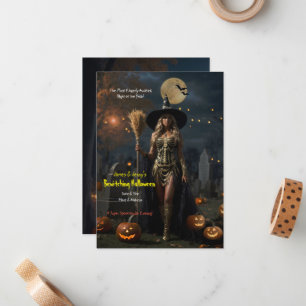 Betoverende Halloween Notitiekaartje