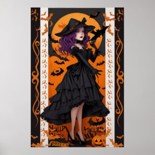 Betoverende Halloween Wall Art voor Spooky Home De Poster