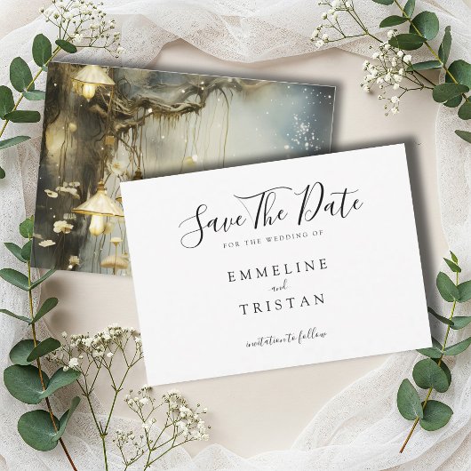 Betoverende Hangende Lantaarns Trouw Save The Date