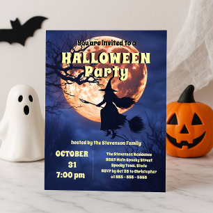 Betoverende Heksen Volle Moederdag Halloween Feest Kaart