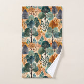 Betoverende herfstbomen bad handdoek (Handdoek)