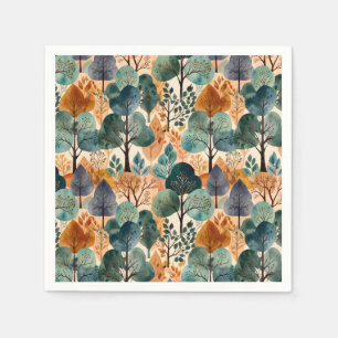 Betoverende herfstbomen servet