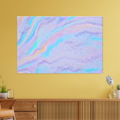 Betoverende Iridiserende Steen Canvas Afdruk (Insitu (Woonkamer))