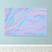 Betoverende Iridiserende Steen Canvas Afdruk (Insitu (Houten vloer))