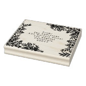 Betoverende klassieke elegantie kerstvakantie rubberstempel (Stempel)