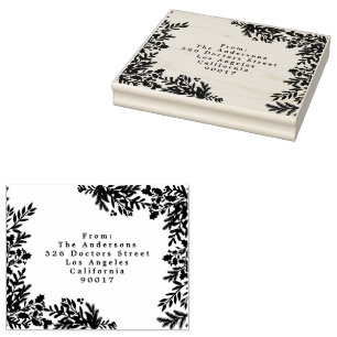 Betoverende klassieke elegantie kerstvakantie rubberstempel