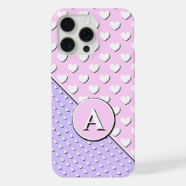 Betoverende kleuren Roos, lavendel, aangepast mono iPhone 15 Pro Max Hoesje