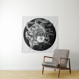 Betoverende Medusa Kunst Wandkleed