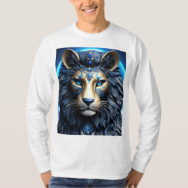 Betoverende Mystieke Kosmische Kat Illustratie T-shirt